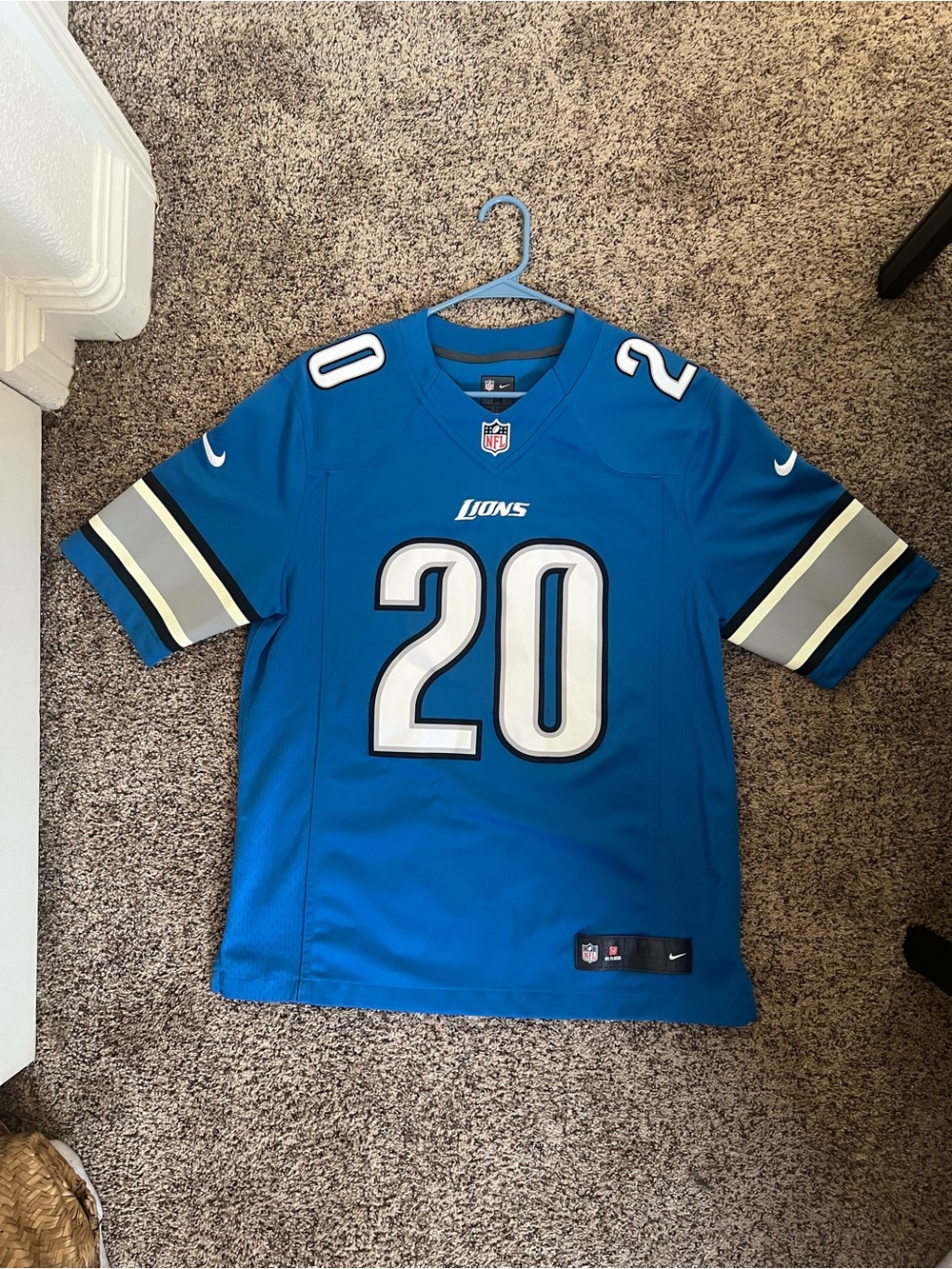 Barry Sanders Detroit Lions Jersey M